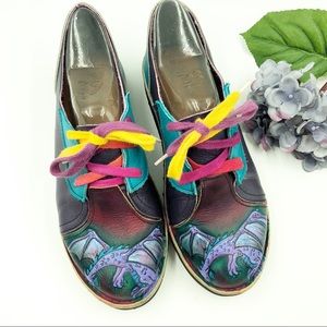 Aquatred by Goodyear | Handpainted Dragon Oxfords